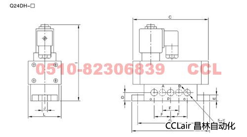 Q24HD-10 Q24HD2-10 Q24HD-15 Q24HD2-15 滑板式換向閥