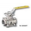 V-358T，三片式全徑不銹鋼球閥