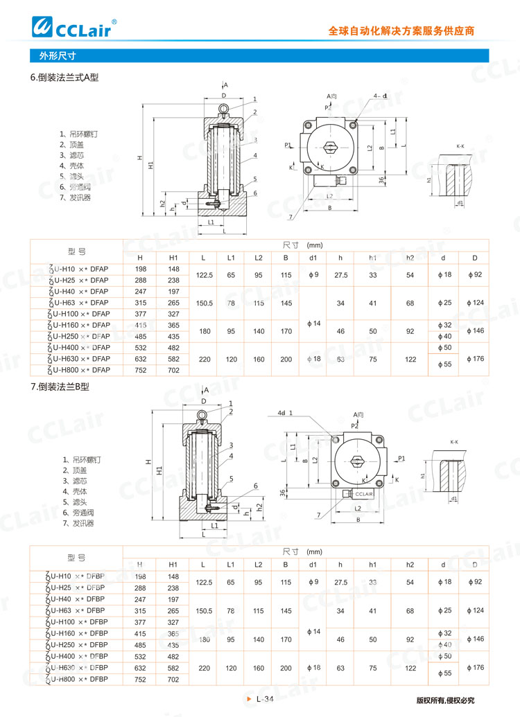 ZU-H、QU-H系列壓力管路過(guò)濾器-6